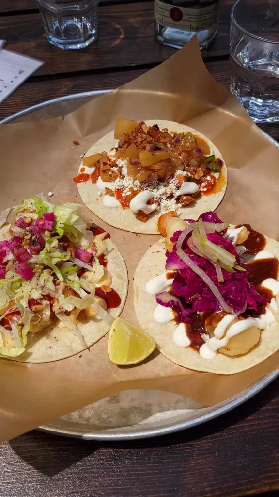 3 tacos from La Carnita Toronto