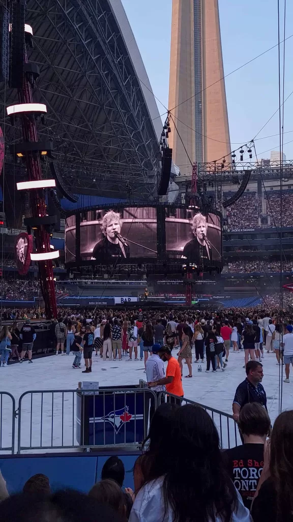 Ed Sheeran in concert at Rogers Centre in Toronto