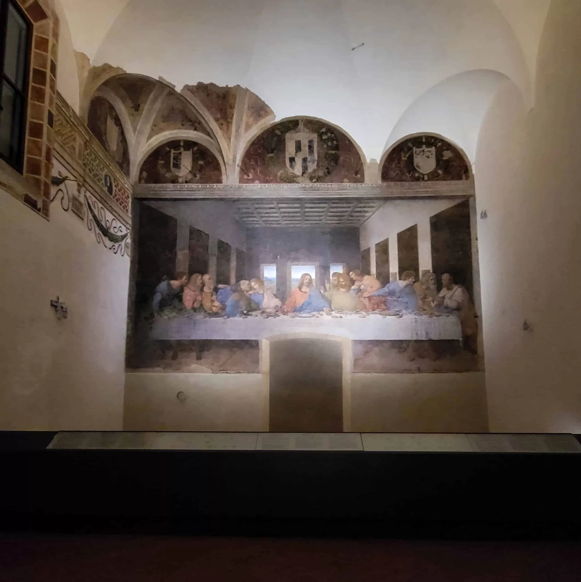 Da Vinci's Last Supper painting, an attraction that's part of the solo travel in Milan itinerary
