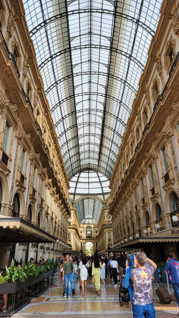 Galleria Vittorio Emanuele II in Milan, part of the the solo travel in Milan itinerary