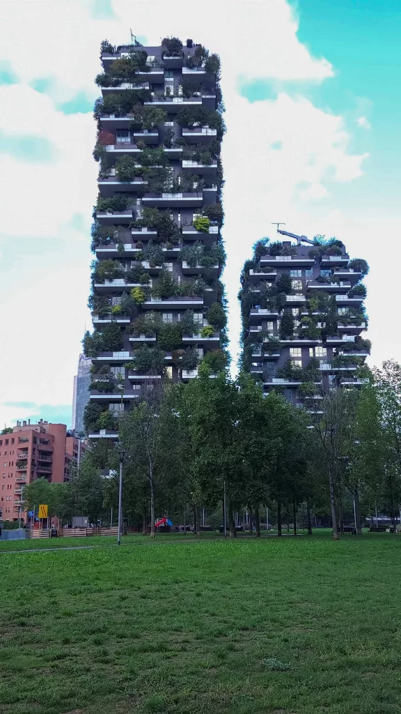 The vertical forest building in Milan, an attraction that's part of the solo travel in Milan itinerary