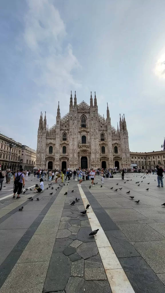 The Duomo in Milan, the first stop on the solo travel in Milan itinerary