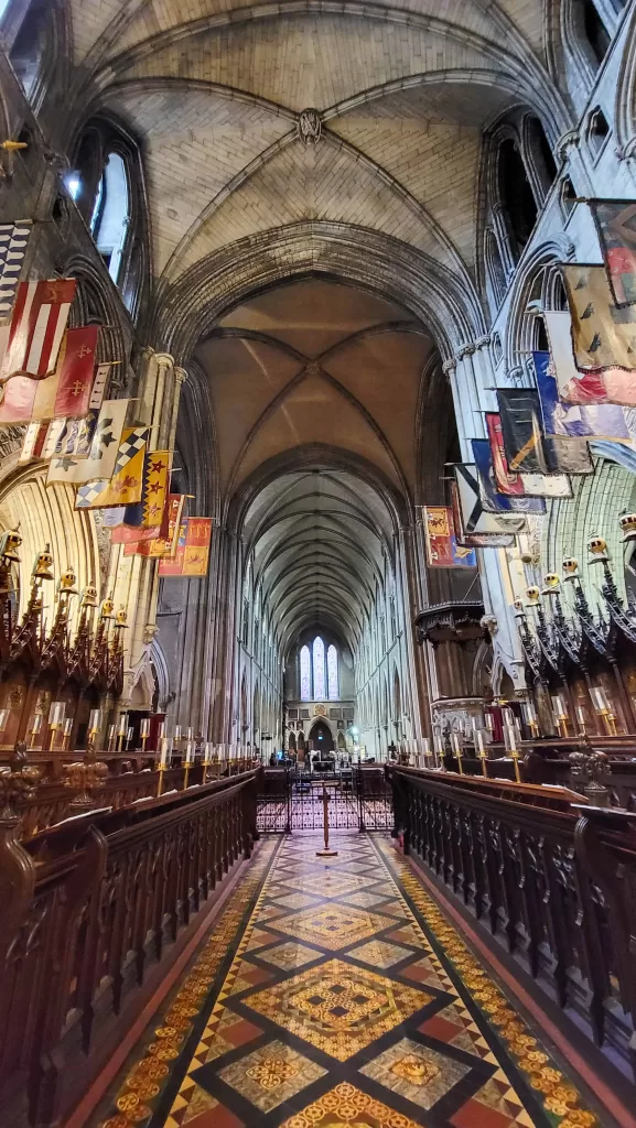 inside of st patrick's cathedral, part of the 4 day dublin itinerary