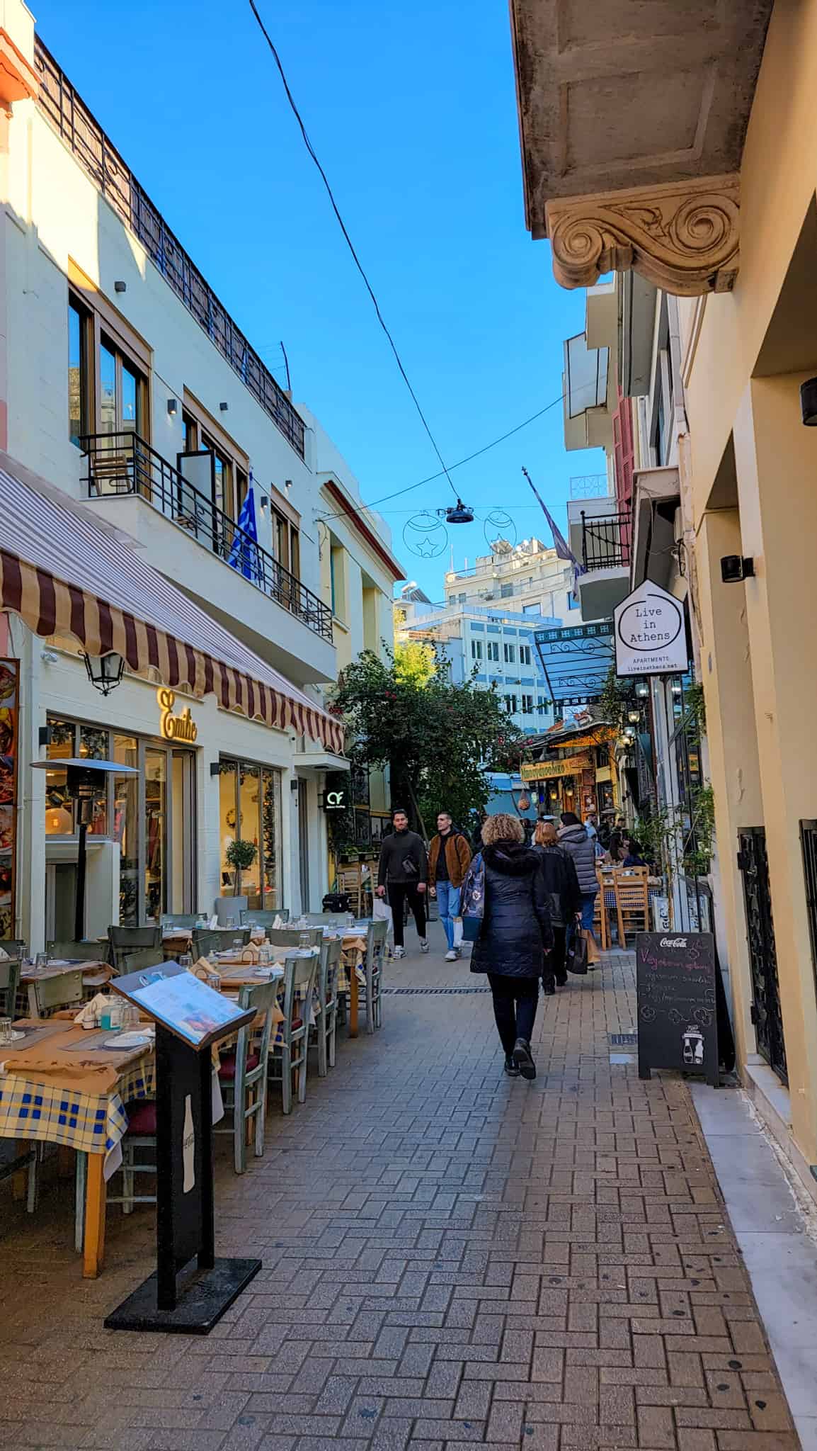 cute street in athens, one of the most instagrammable places in athens