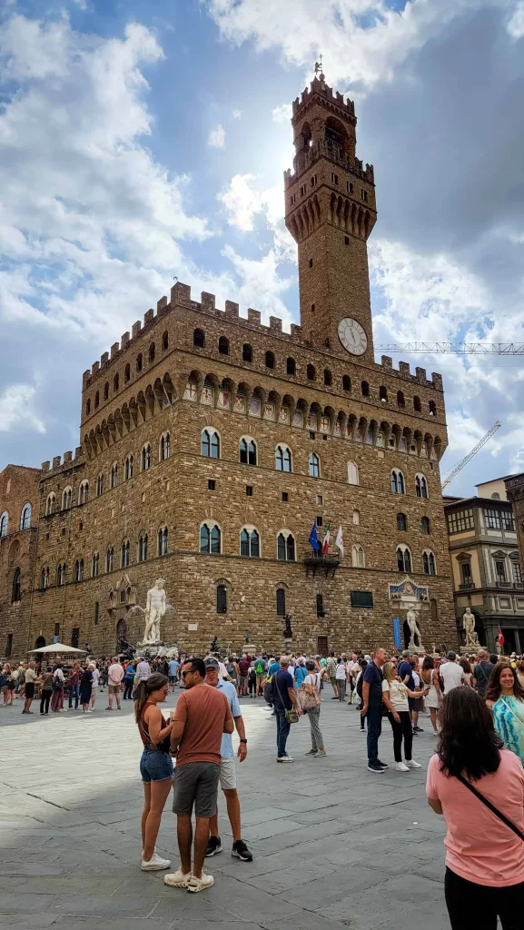 Palazzo Vecchio, the first stop of day 2 of the Florence 4 day itinerary