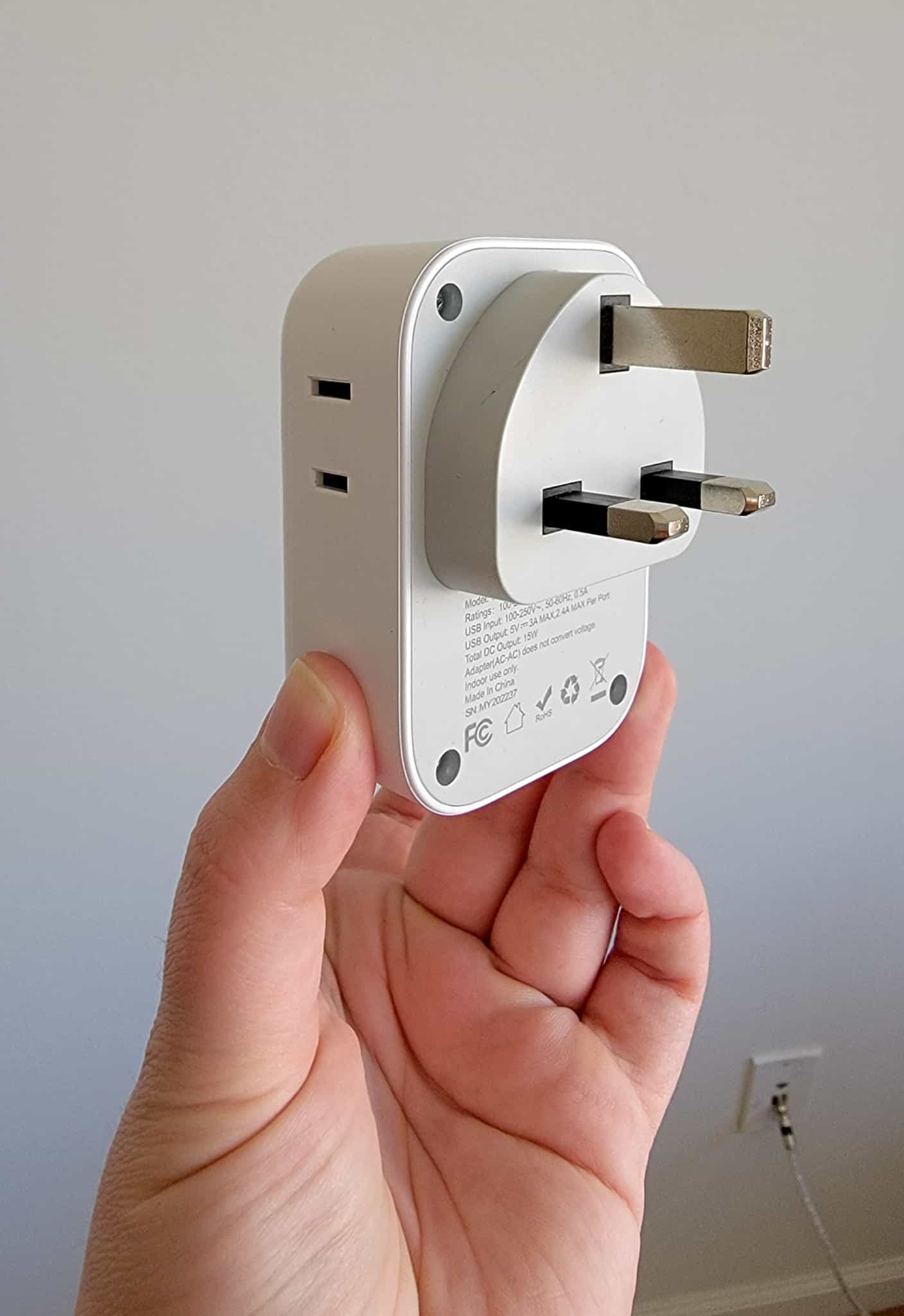 US to UK plug adaptor