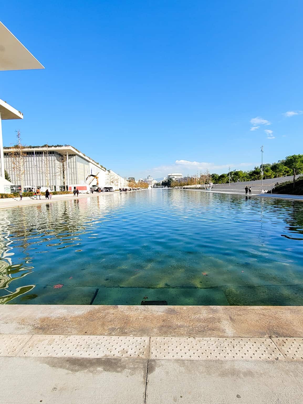 view from the stavros niarchos cultural center in athens