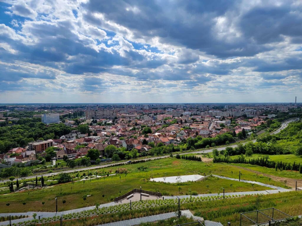 view of oradea from ciuperca hill