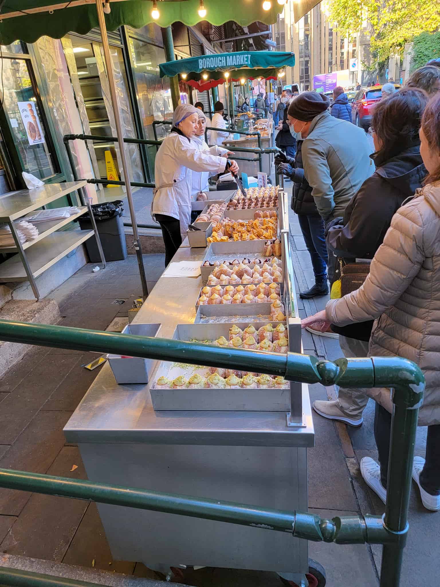 donut stand at borough market