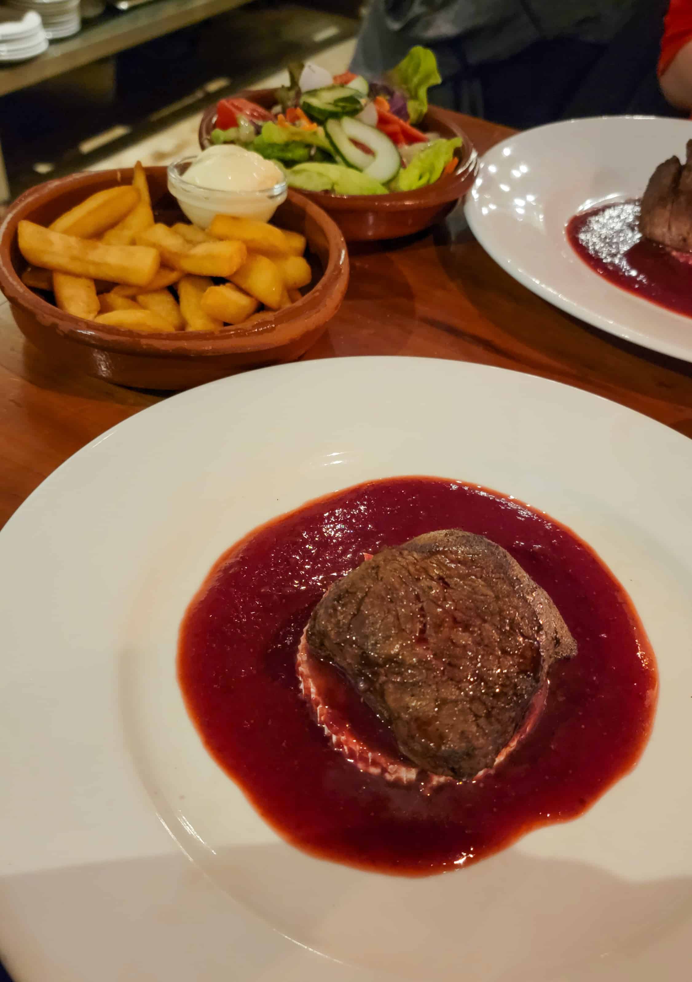 steak at van kerkwijk restaurant in amsterdam