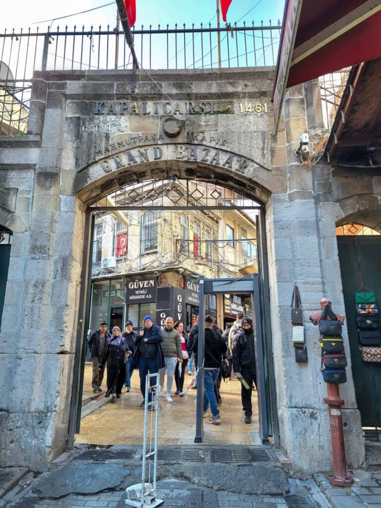 gates to grand bazaar in istanbul