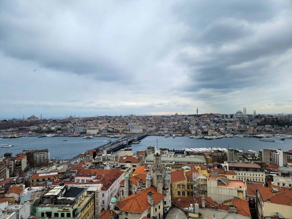 view of istanbul from galata tower