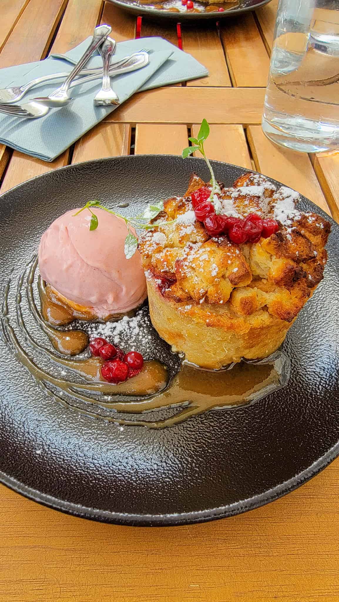 bread pudding at Rataskaevu 16 in Tallinn