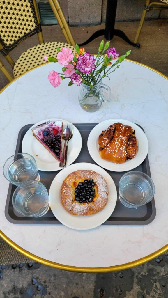 three pastries from cafe ekberg in helsinki