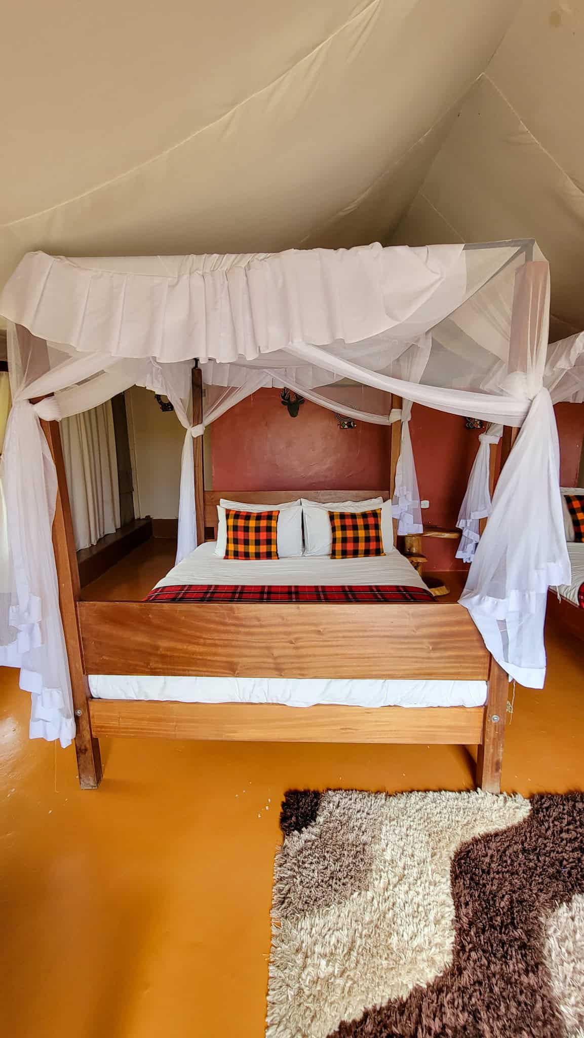 bed at enkorok mara camp