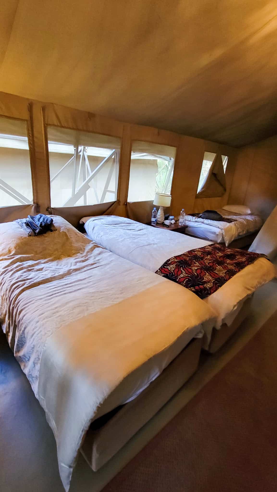 beds at wildebeest eco camp