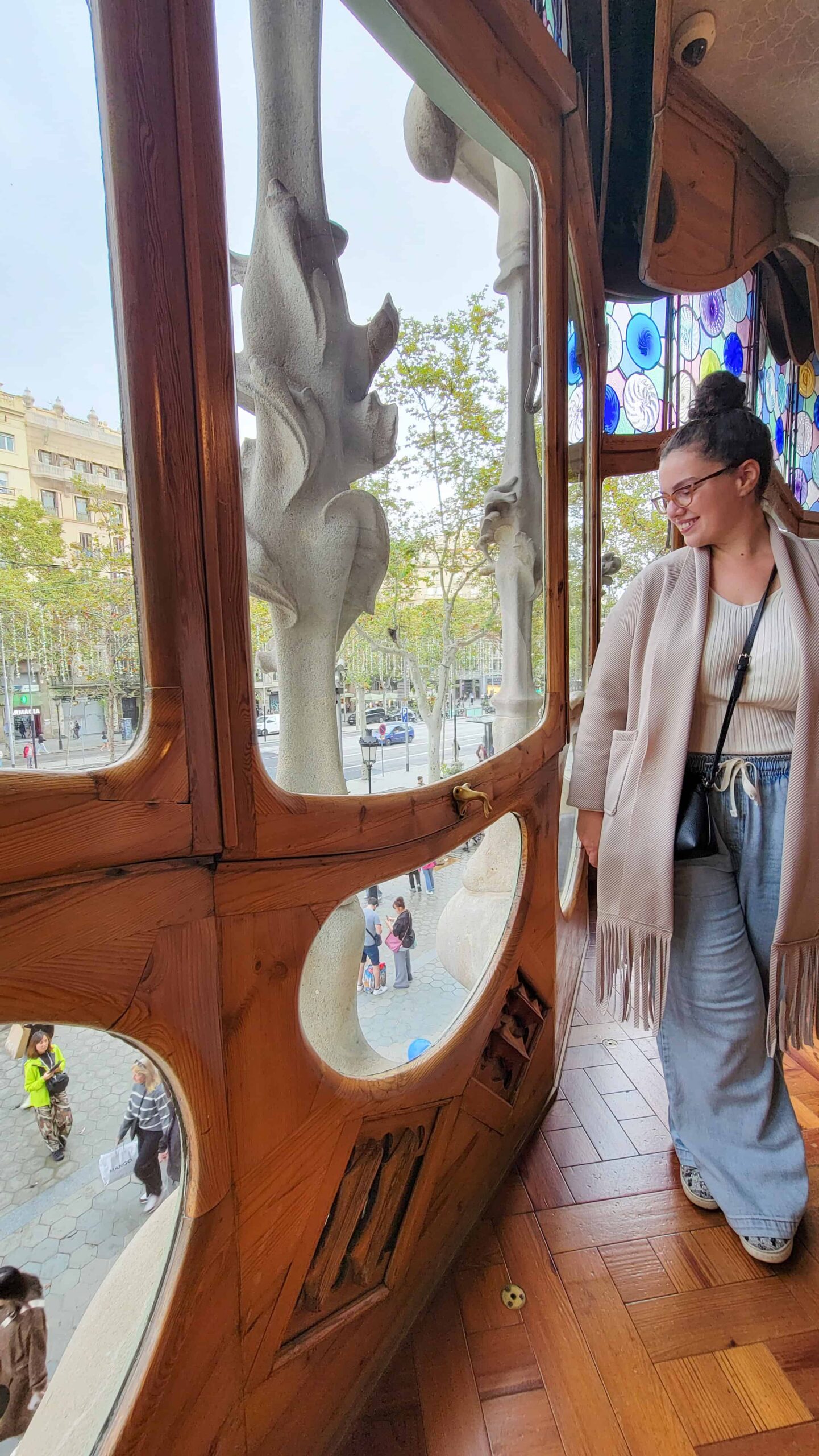 the author at casa battlo in barcelona