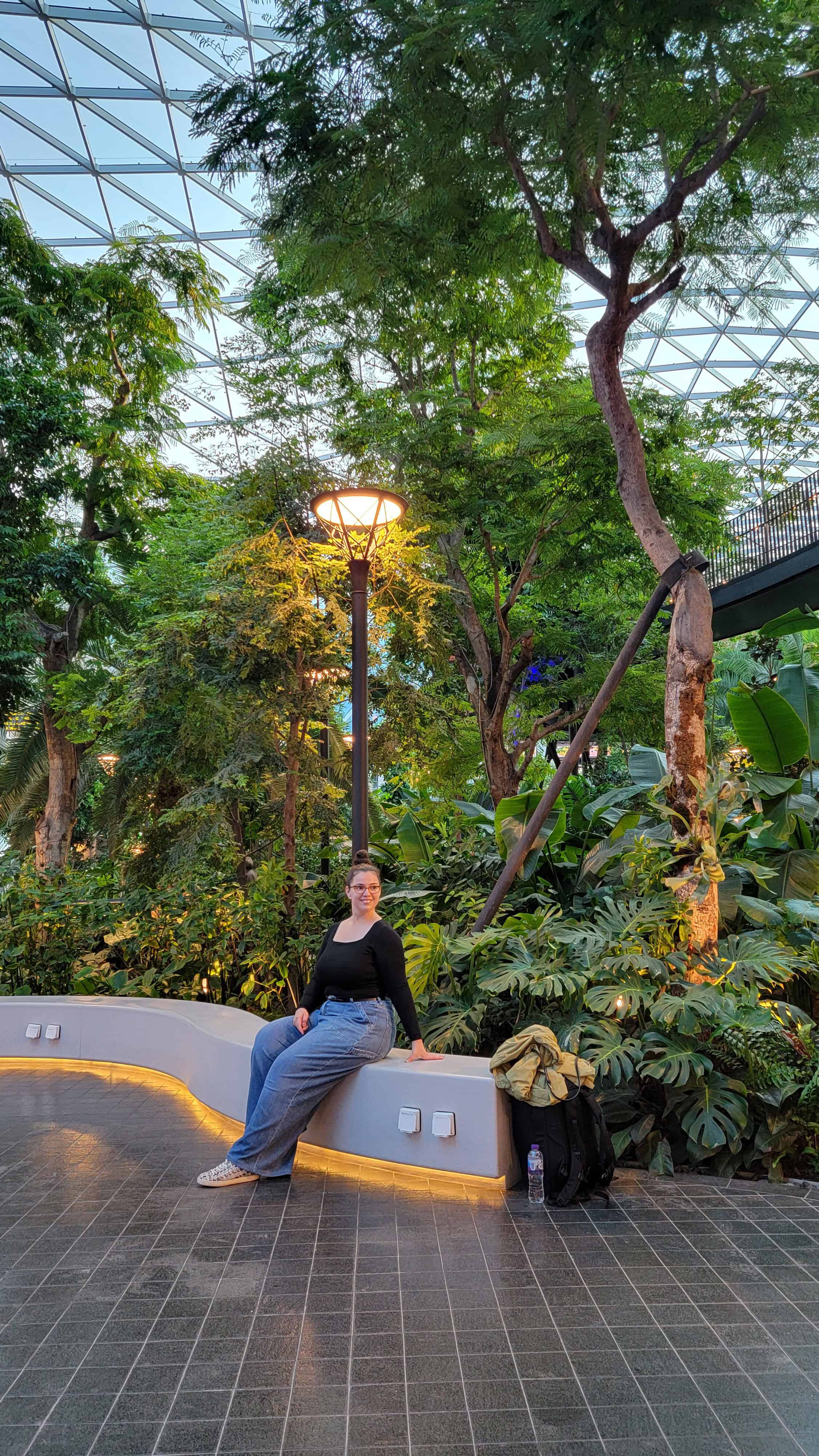 the author at hamad international airport in doha