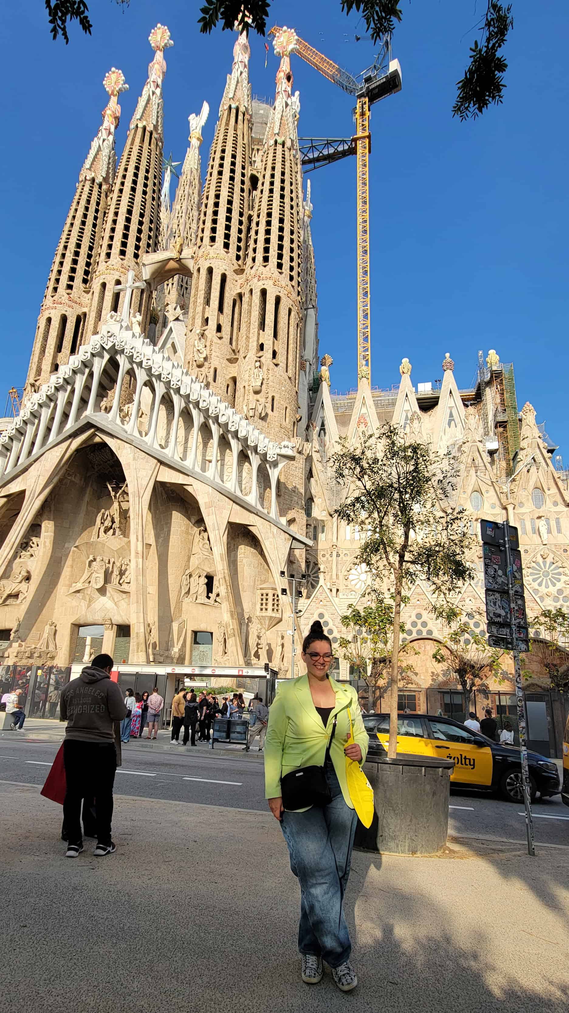 the author at la sagrada familia