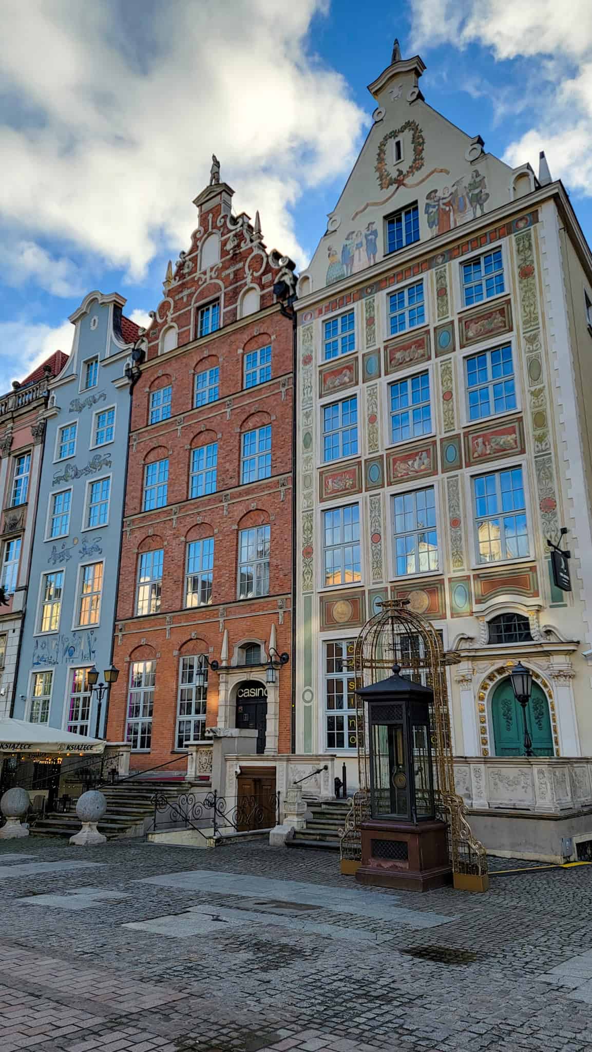 colorful houses in gdansk's old town