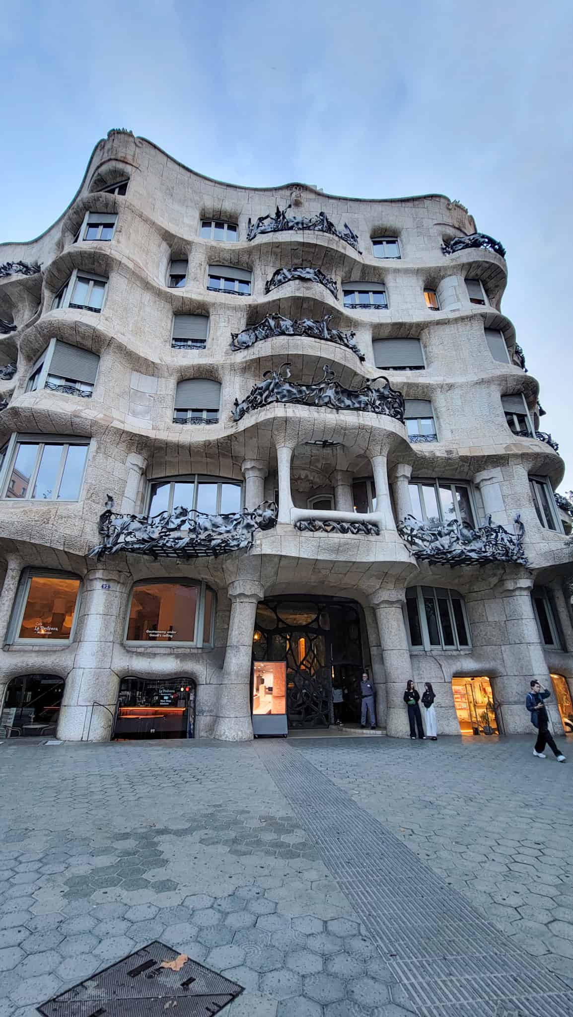 facade of casa mila