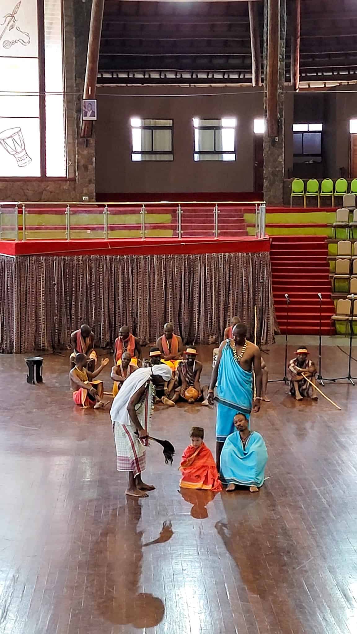 men dancing at Bomas of Kenya