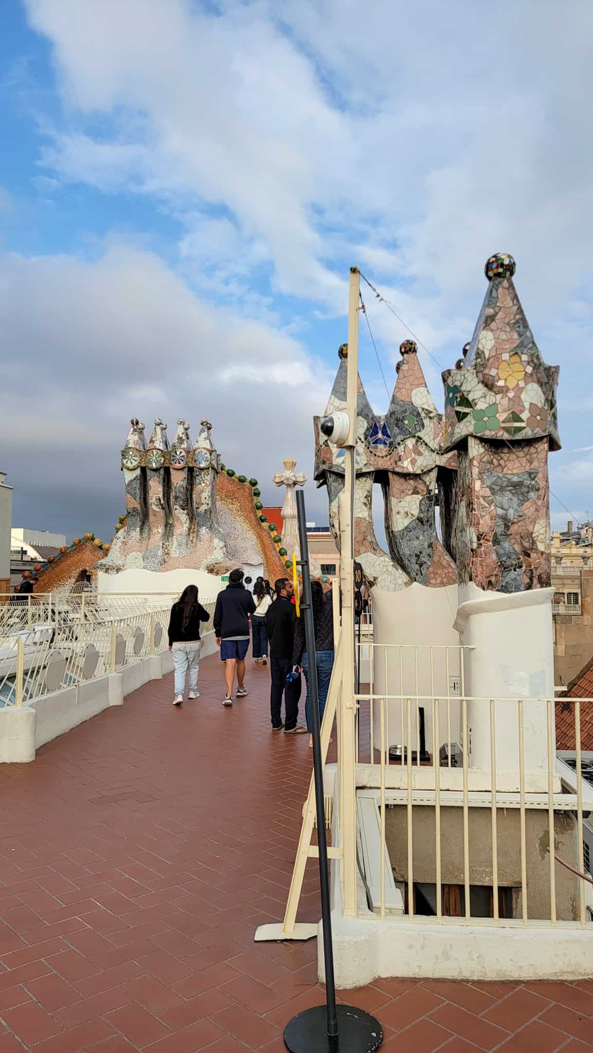 rooftop of casa batllo