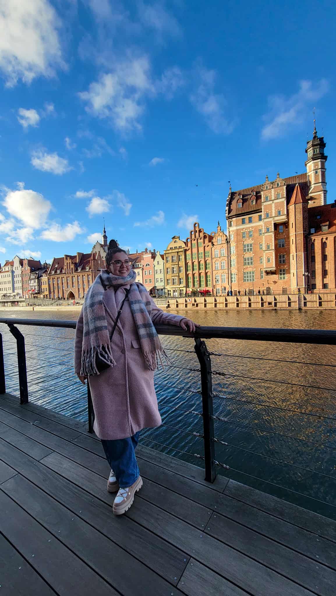 the author by the riverfront in gdansk