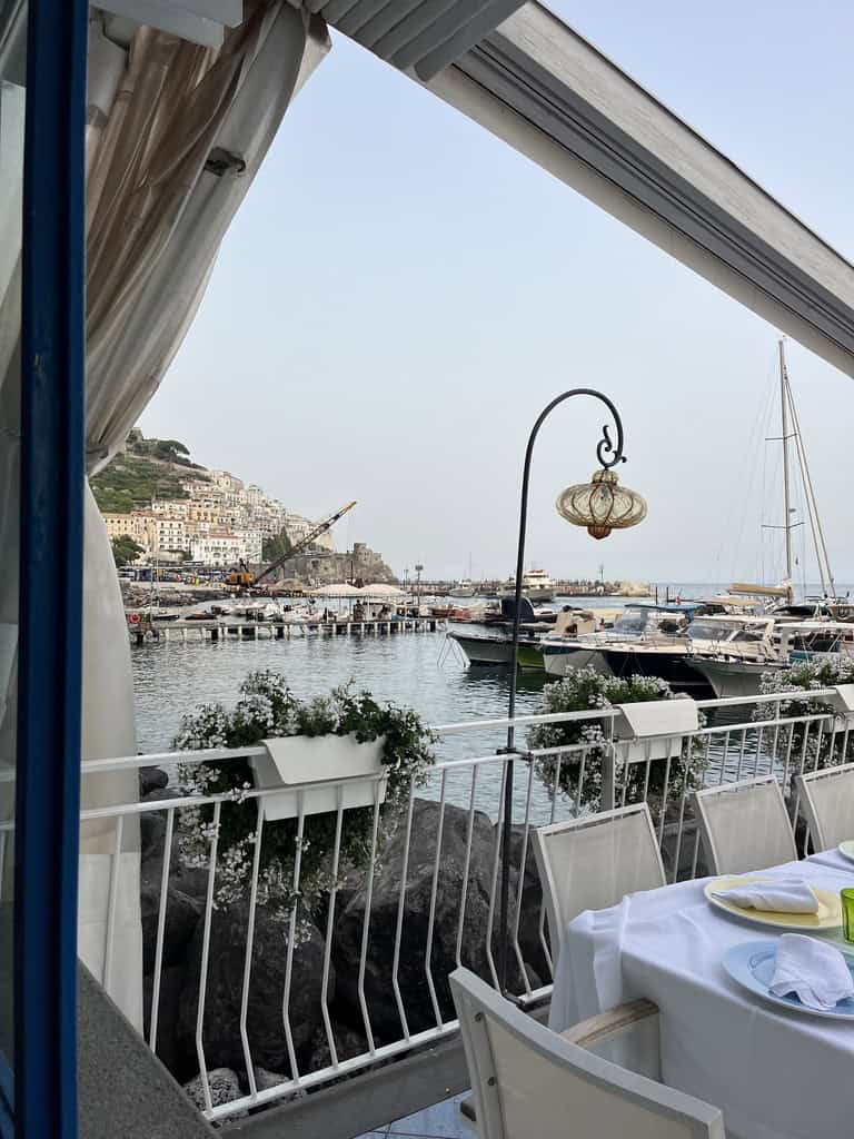 Restaurant on the Amalfi Coast