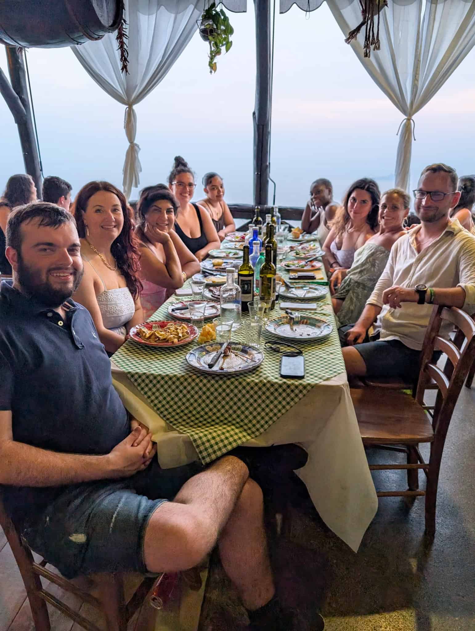group dinner at la tagliatta