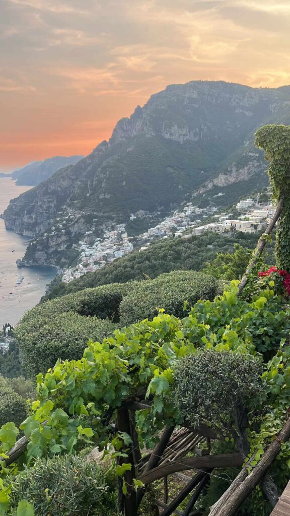 view of the amalfi coast