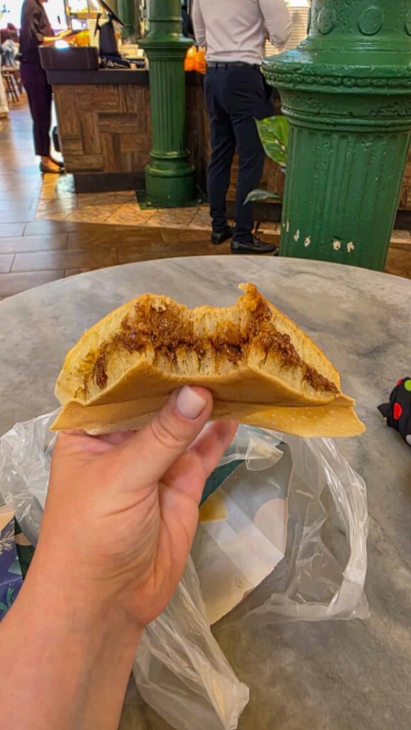 biscoff pancake at lau pa sat hawker center