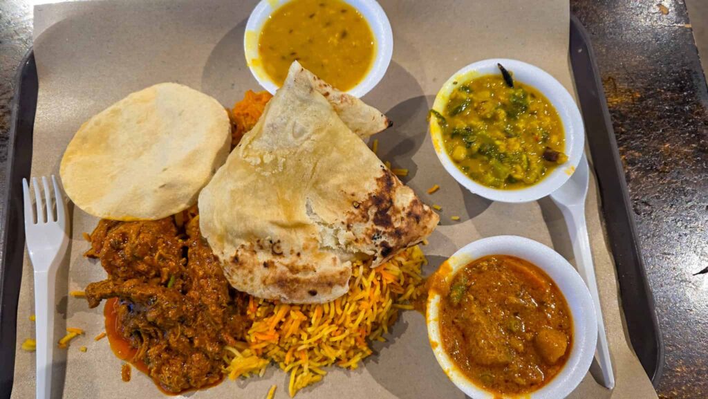 indian food at lau pa sat hawker center