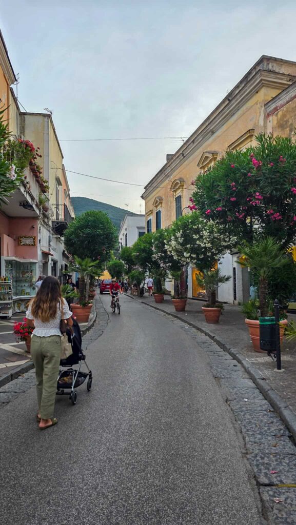 street in the historical center of ischia