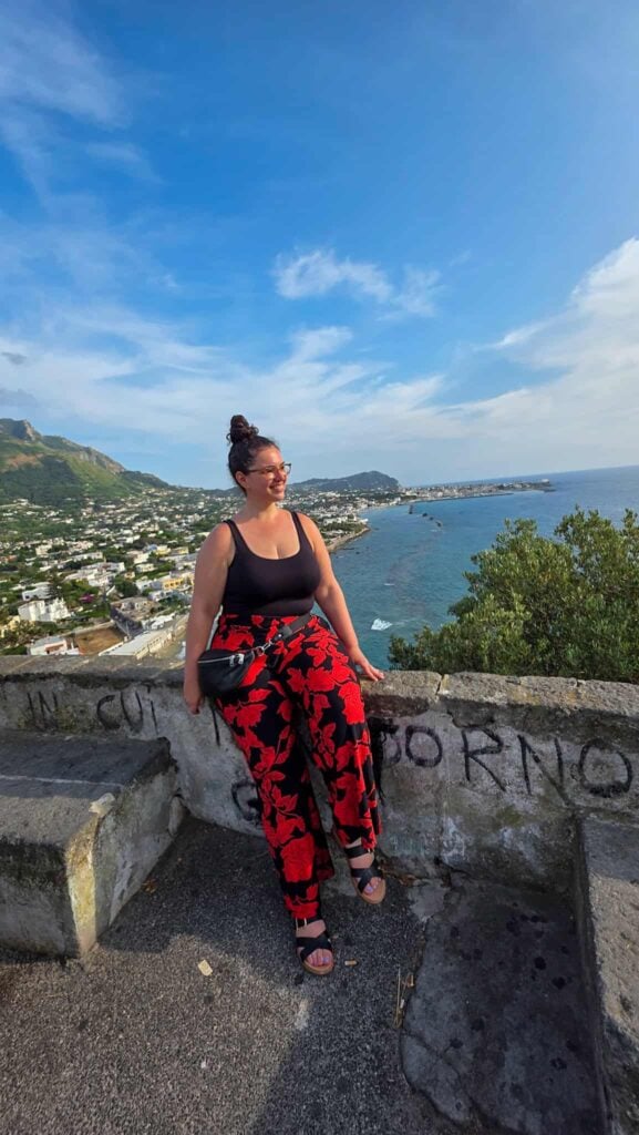 the author at belvedere di zaro in ischia