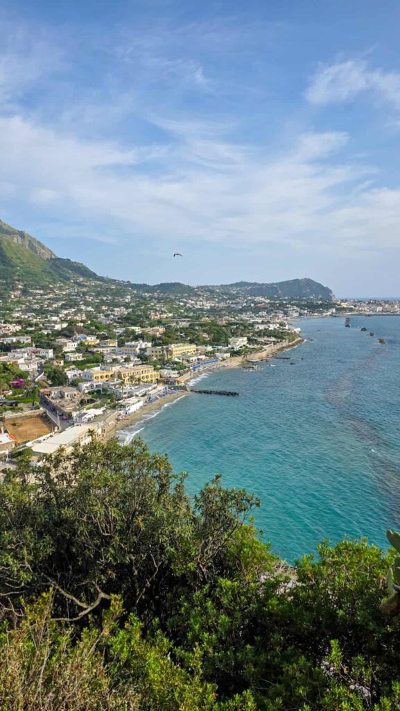 view from belvedere di zaro in ischia