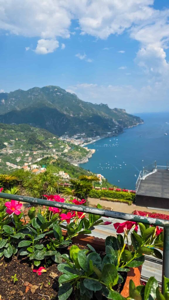 view from villa rufolo in ravello