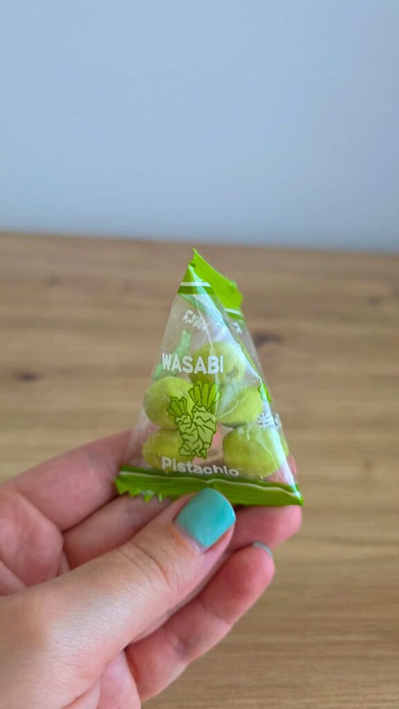 wasabi pistachios from the sakuraco box
