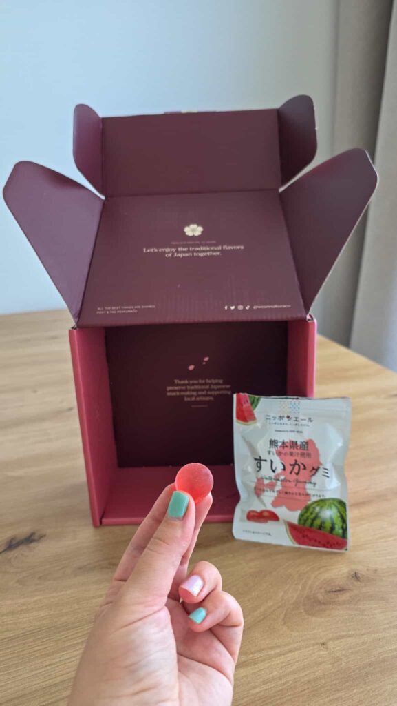 watermelon gummies from sakuraco's box