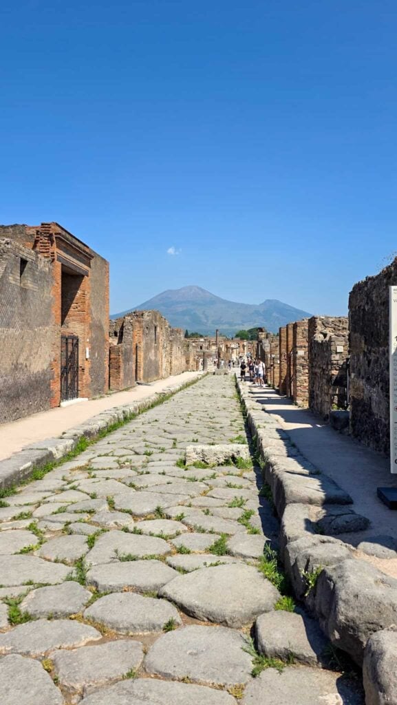 a street in pompeii, part of exploring vesuvius and pompeii in one day