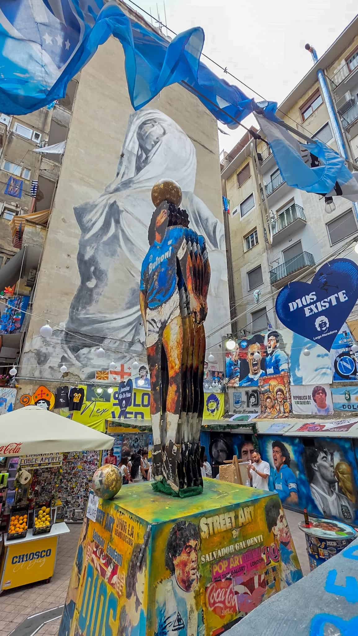 maradona statue in naples