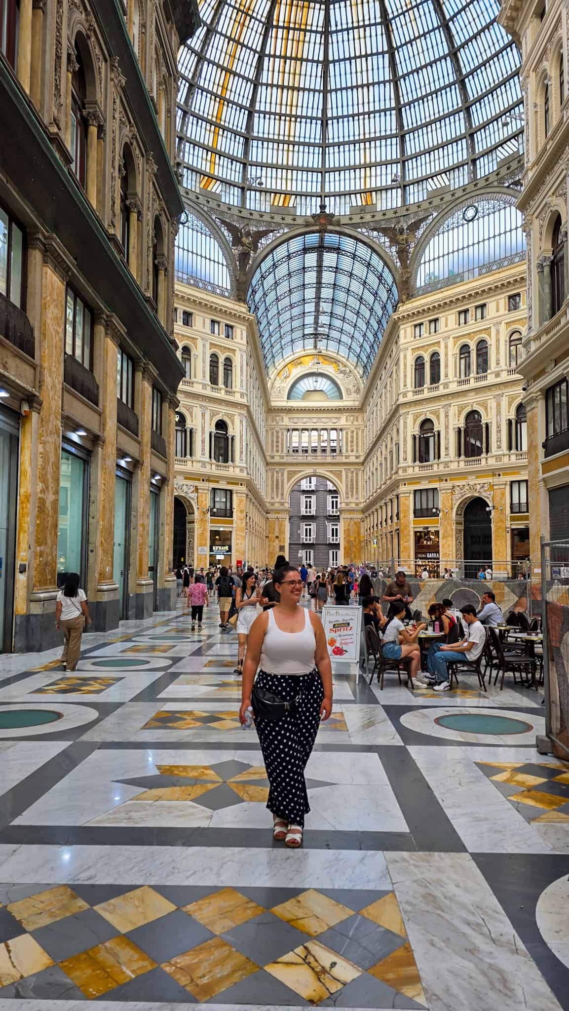 the author at galleria umberto