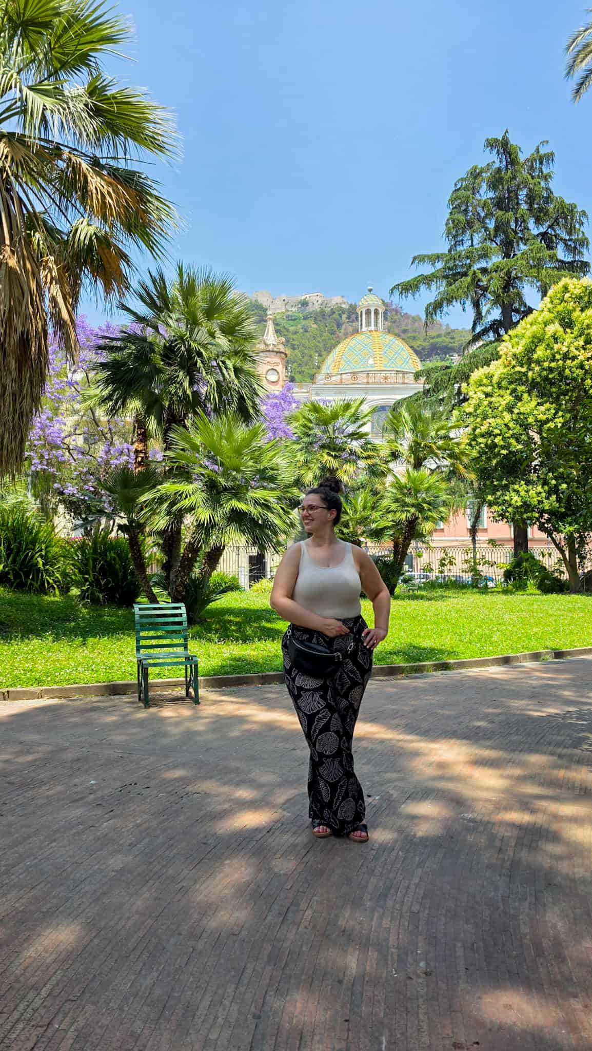 the author in villa comunale di salerno
