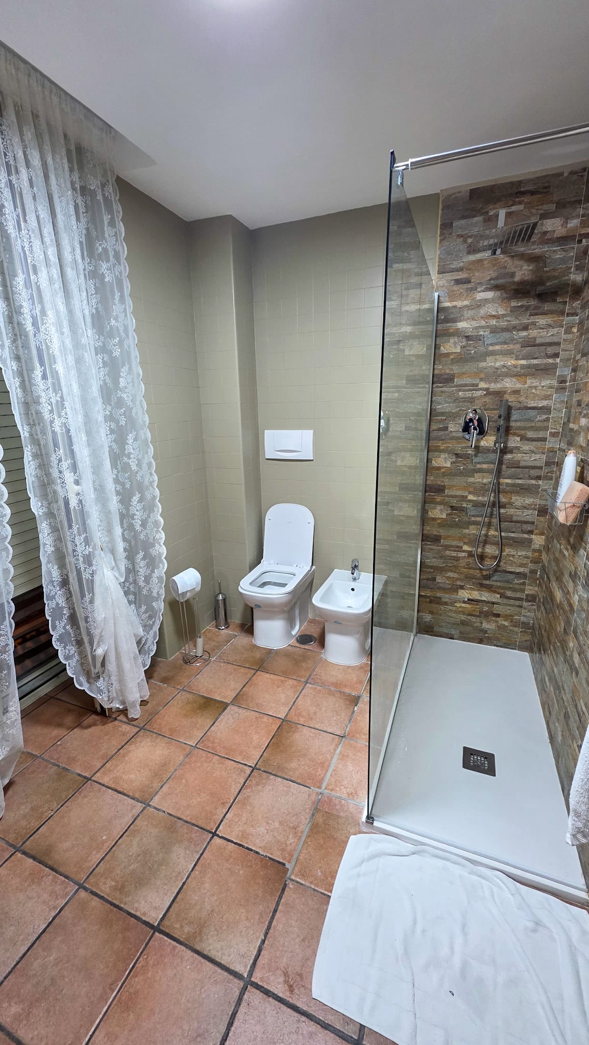 the bathroom at dimora carafa in naples