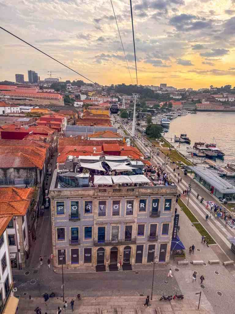 view from the porto cable car