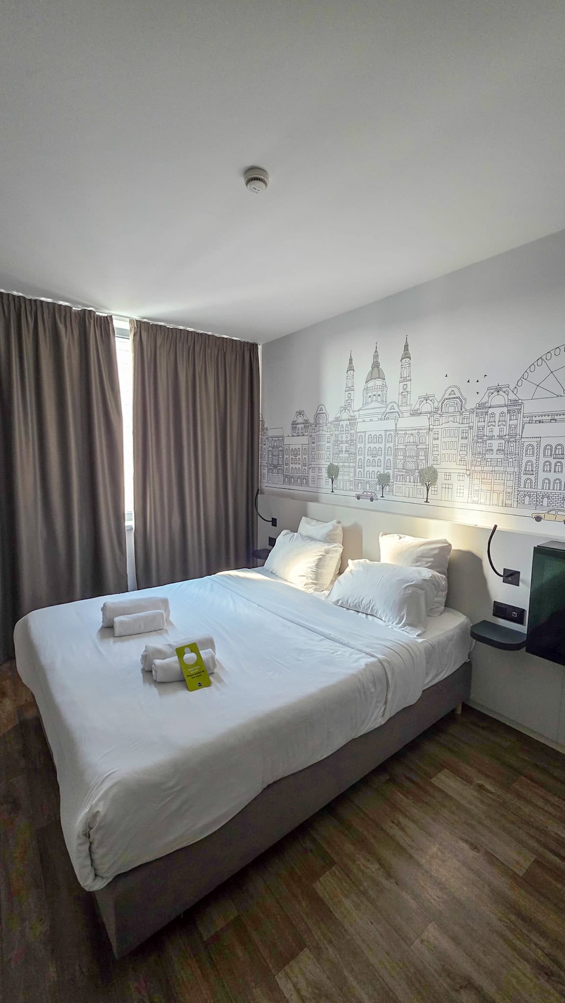bed at B&B Hotel Budapest City