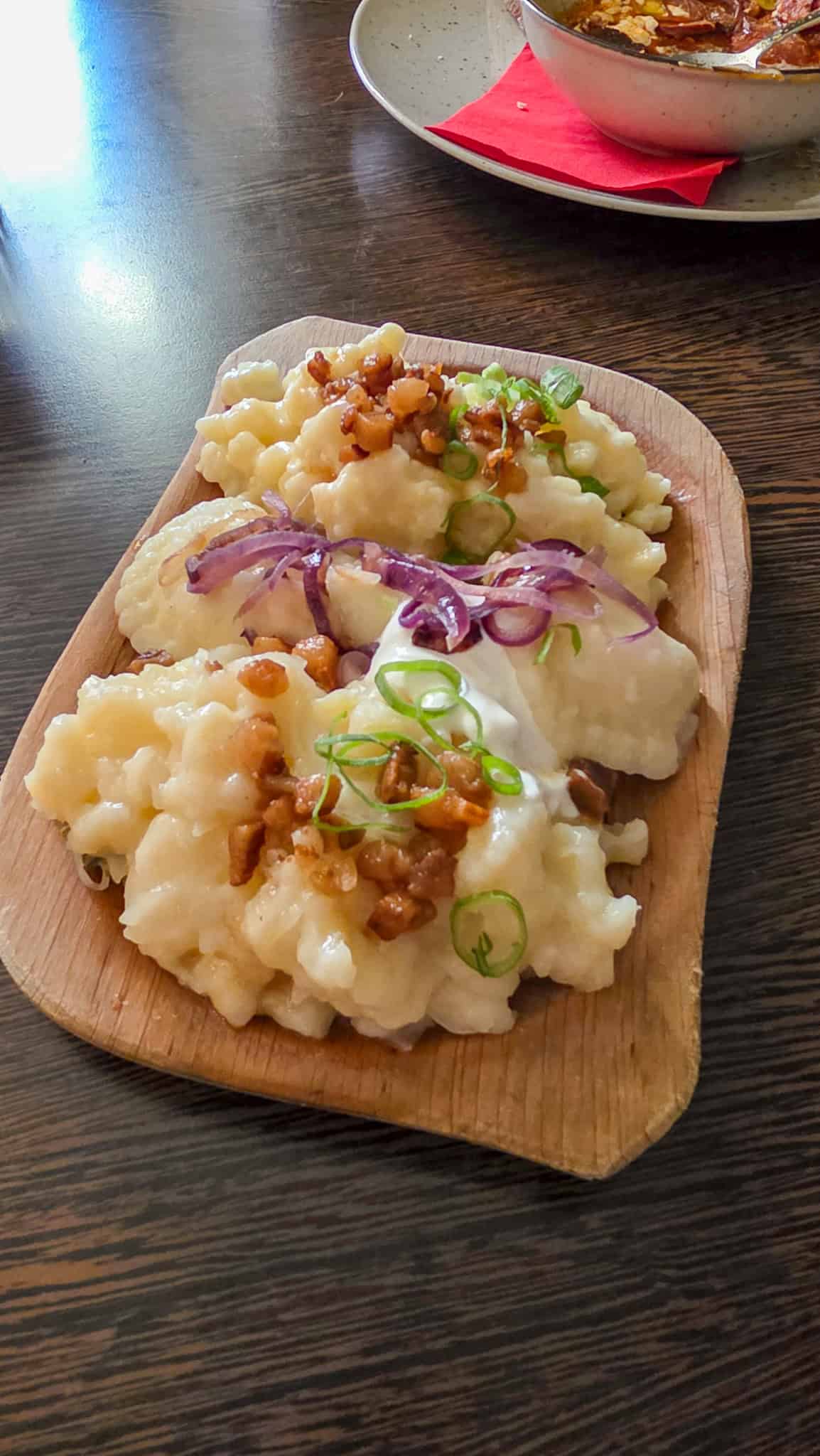 cheese dumplings in bratislava