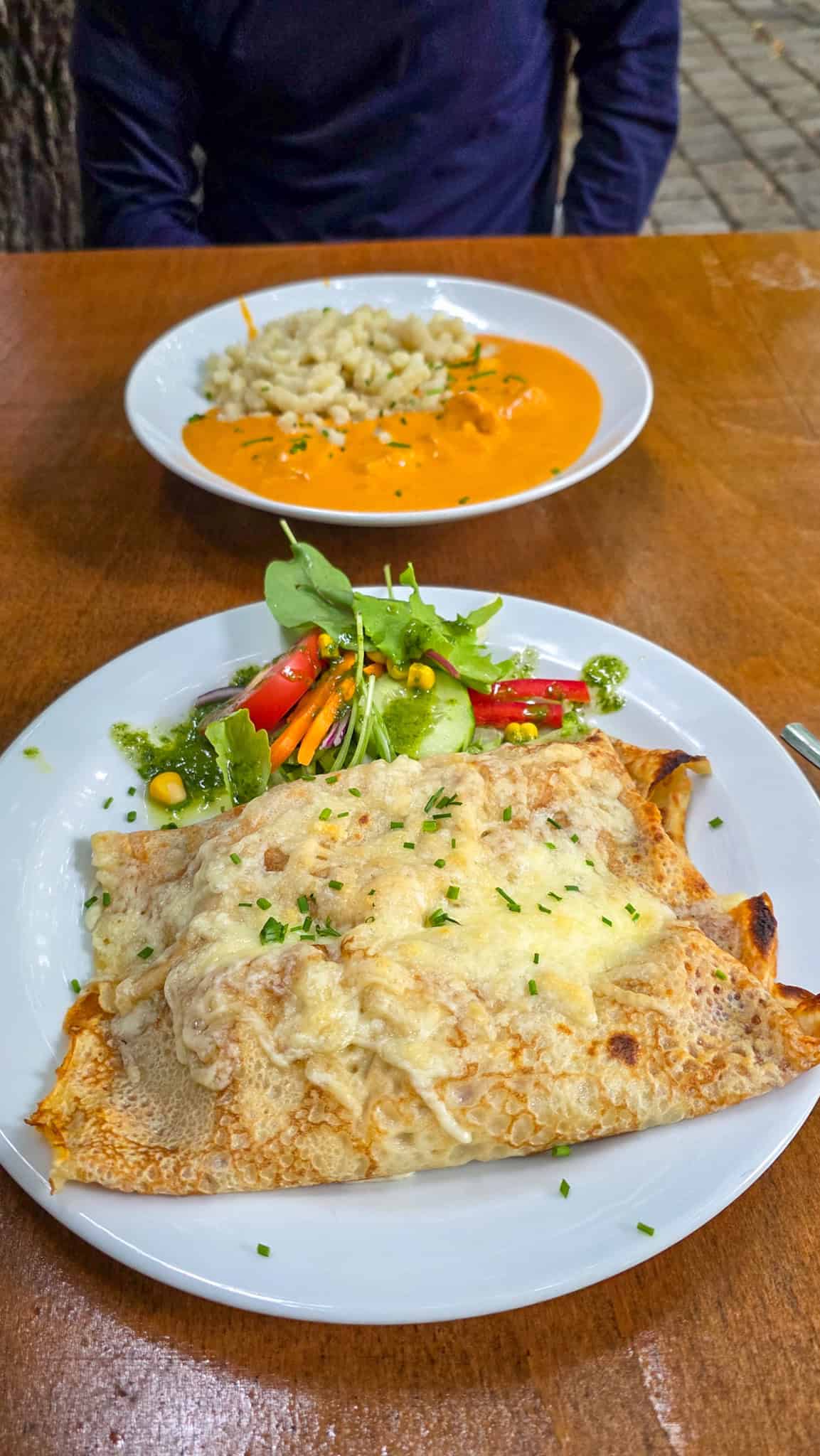 savory crepes at cafe verne bratislava