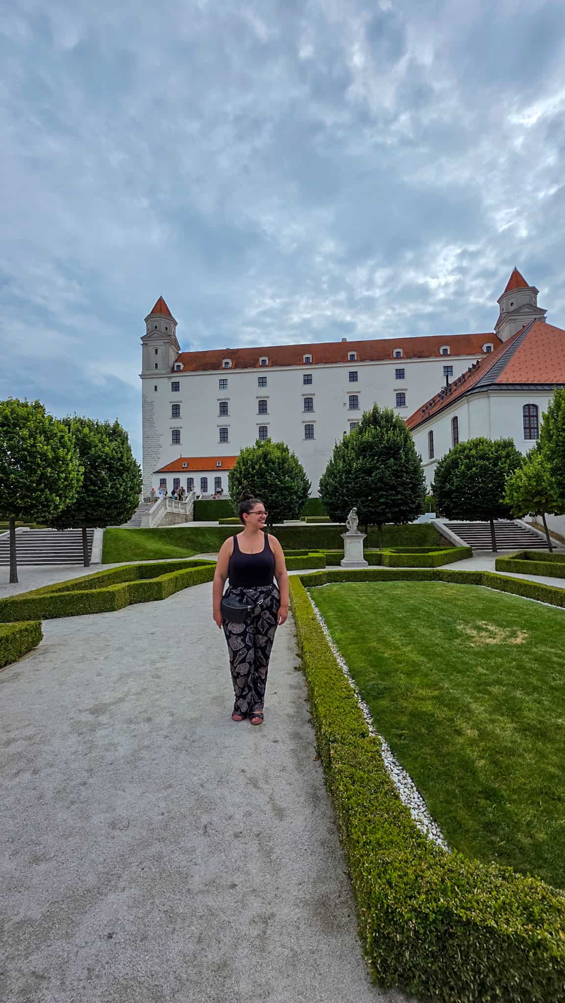 the author at bratislava castle