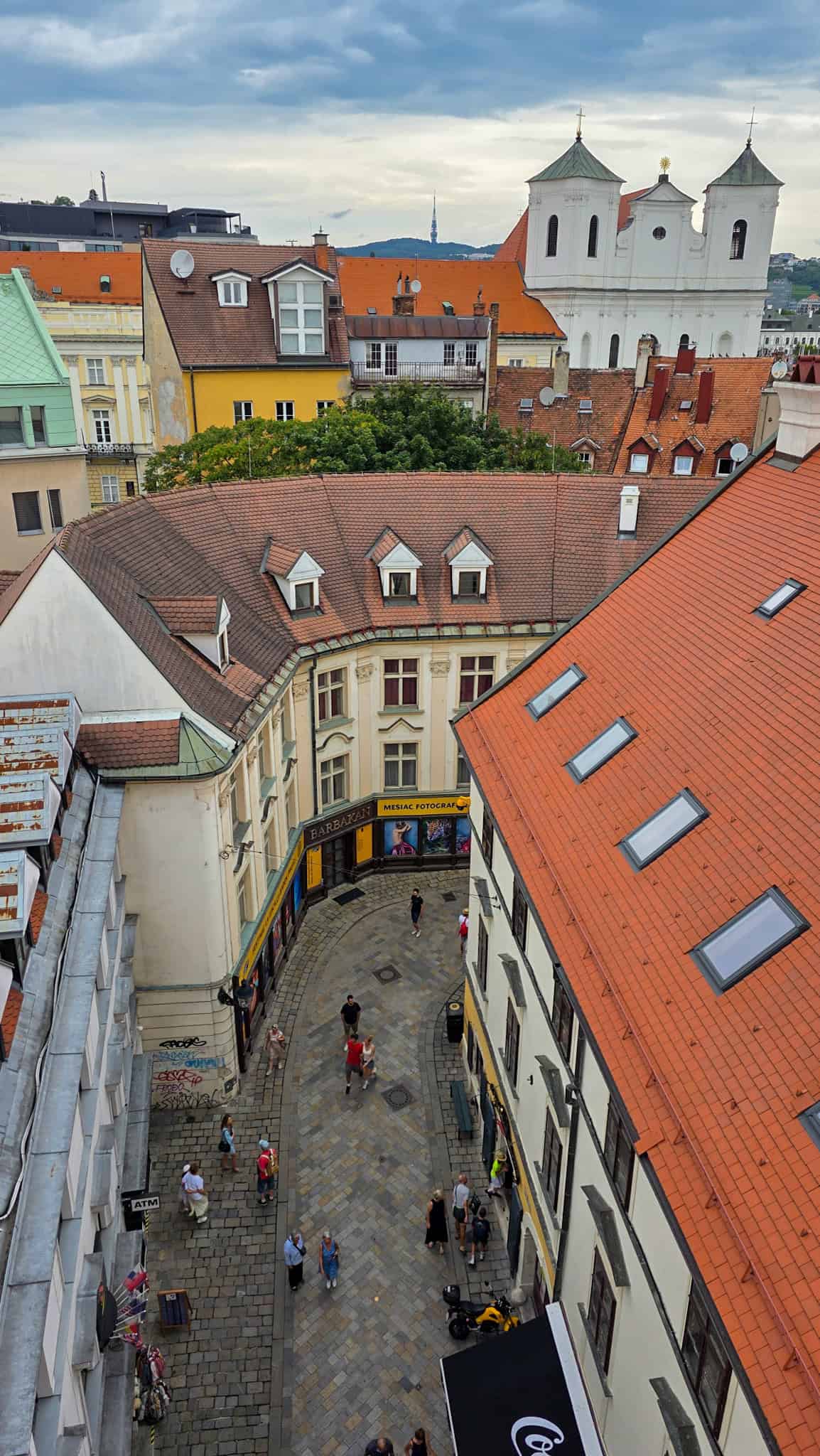 view from michael's tower in bratislava